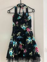 Sommerkleid Neckholder Blumen schwarz XS/34 Nordrhein-Westfalen - Bad Oeynhausen Vorschau