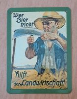 Nostalgic Art Merchandising Schild "Wer Bier trinkt hilft...." Mecklenburg-Vorpommern - Greifswald Vorschau