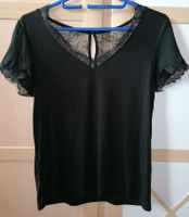 Morgan Shirt Top T-Shirt Bluse Gr. XS Schwarz Spitze neuwertig Sachsen - Olbernhau Vorschau