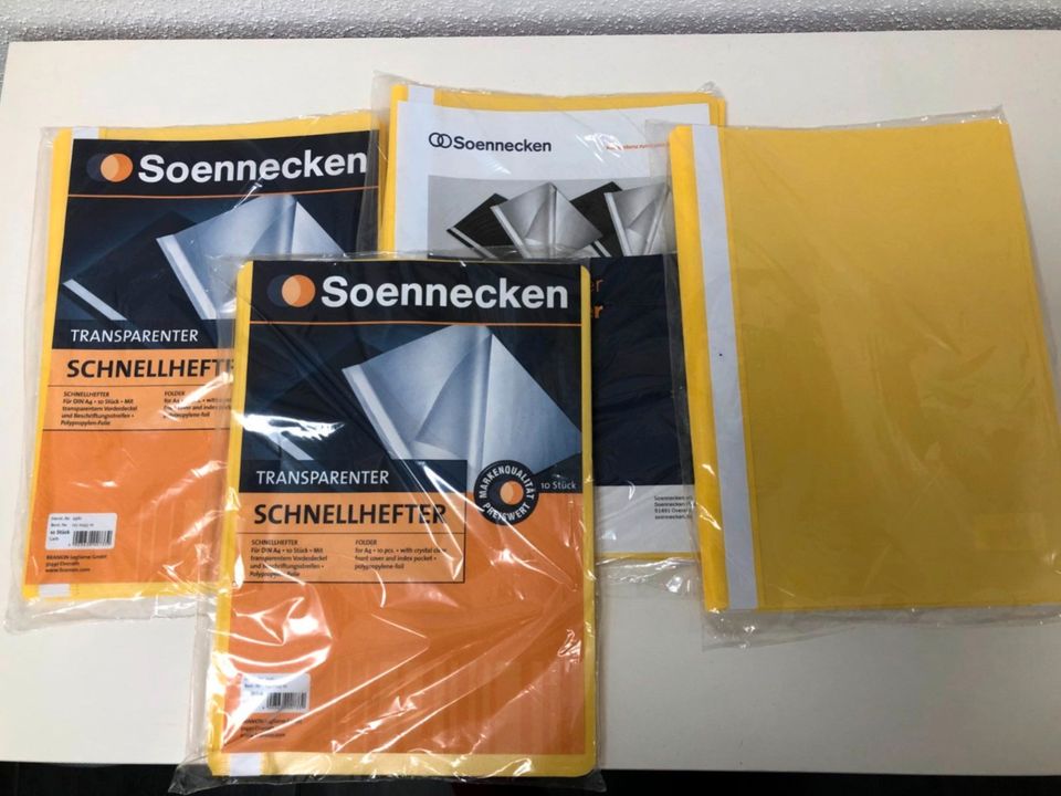 Soennecken Schnellhefter 40 Stk. DIN A4 gelb *NEU OVP in Oberursel (Taunus)