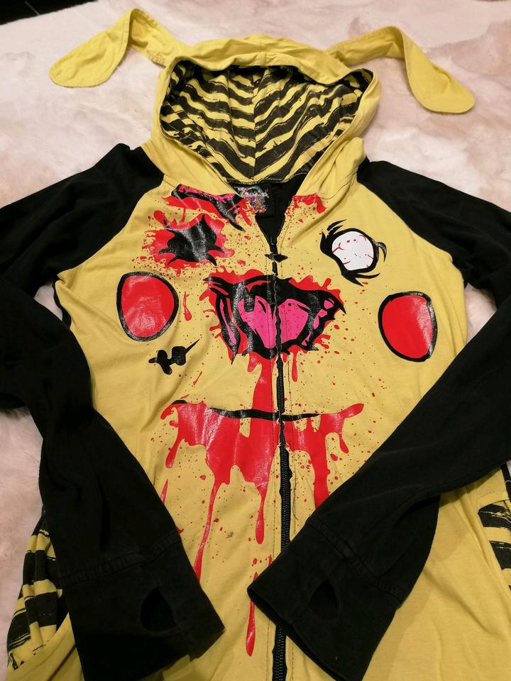 Cupcake Cult PikachuHoodie Kapuze mit Ohren S36 M38 GothicLolita