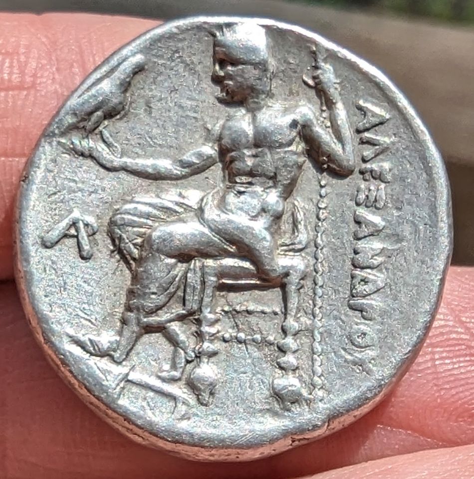 Antike griechische Münze Makedonien Tetradrachme Arados Alexander in Braunschweig