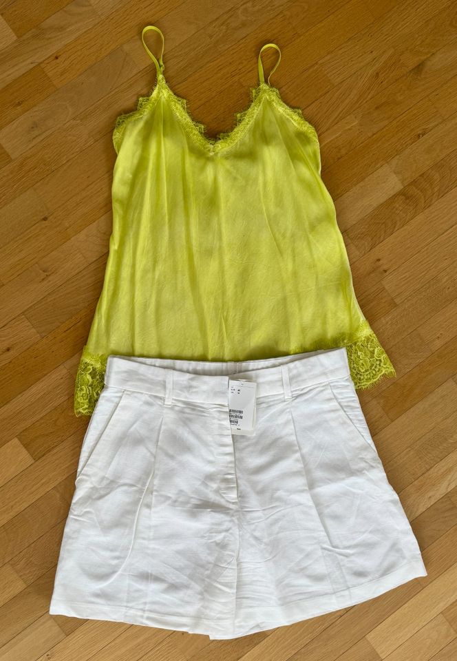 H&M Leinen Short cremeweiß Gr. 42 (fällt kelin aus) NEU in München