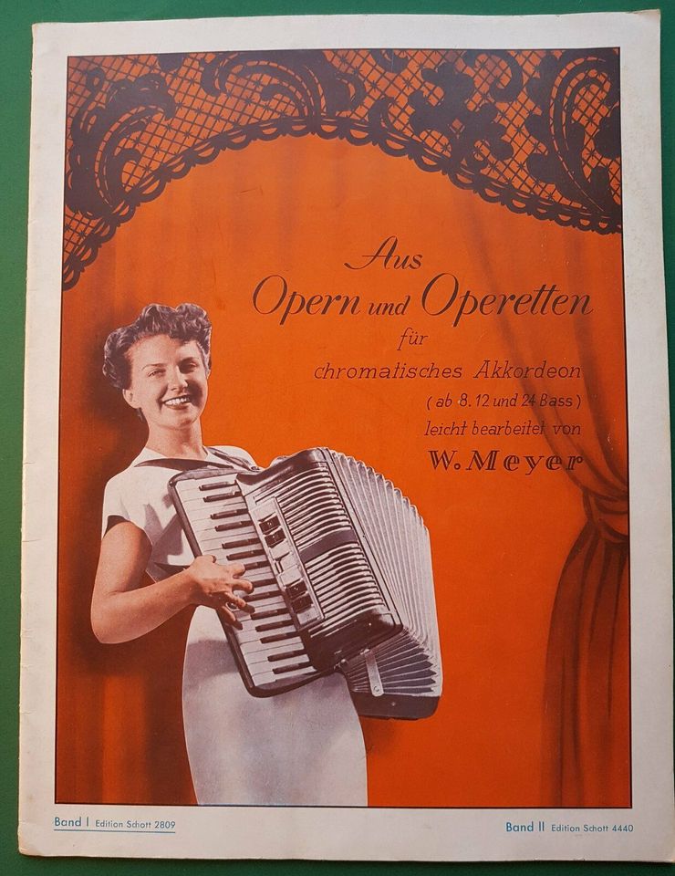 Aus Opern und Operetten - für Akkordeon. Bearb: W. Meyer. Bd. 1 in Hannover