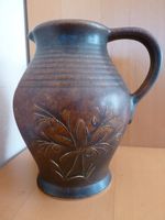 Braune Krug-Vase, großer Keramik-Krug, 21 cm hoch Niedersachsen - Rohrsen Vorschau