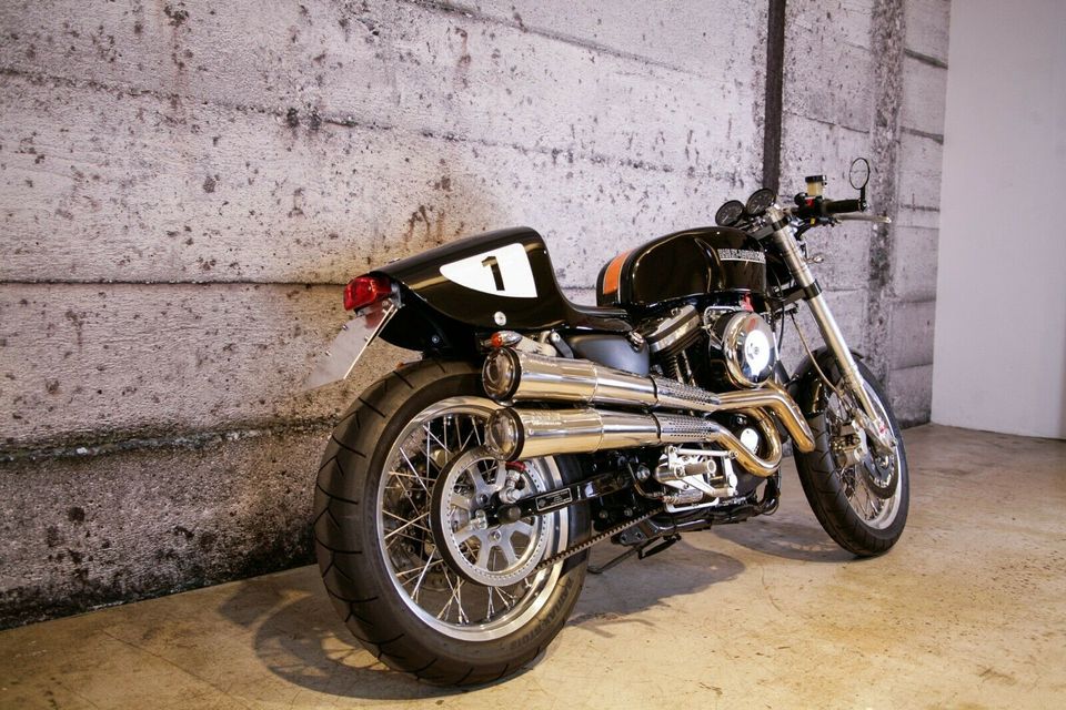 Harley-Davidson Sportster XL 1200R Storz Cafe Racer Umbau in Bielefeld