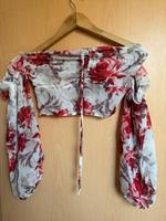 Bluse Muster Blumen Neu Gr.M Urlaub Ibiza Ethno Festival Boho Thüringen - Jenalöbnitz Vorschau