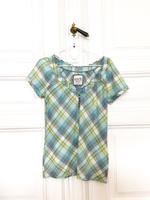 ESPRIT Bluse Kurzarm Gr. 36 S Karo Pastell TOP! Frankfurt am Main - Nordend Vorschau