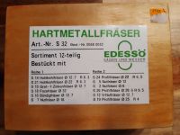 EDESSÖ HM Hartmetallfräser Fräsersatz Hessen - Amöneburg Vorschau