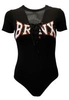 Damen Stretch T-Shirt Body Schwarz Netz Kurzarm Schnürung GR: M Leipzig - Holzhausen Vorschau