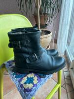 Echt Leder Biker Boots Lederstiefel 39 Hessen - Reinheim Vorschau