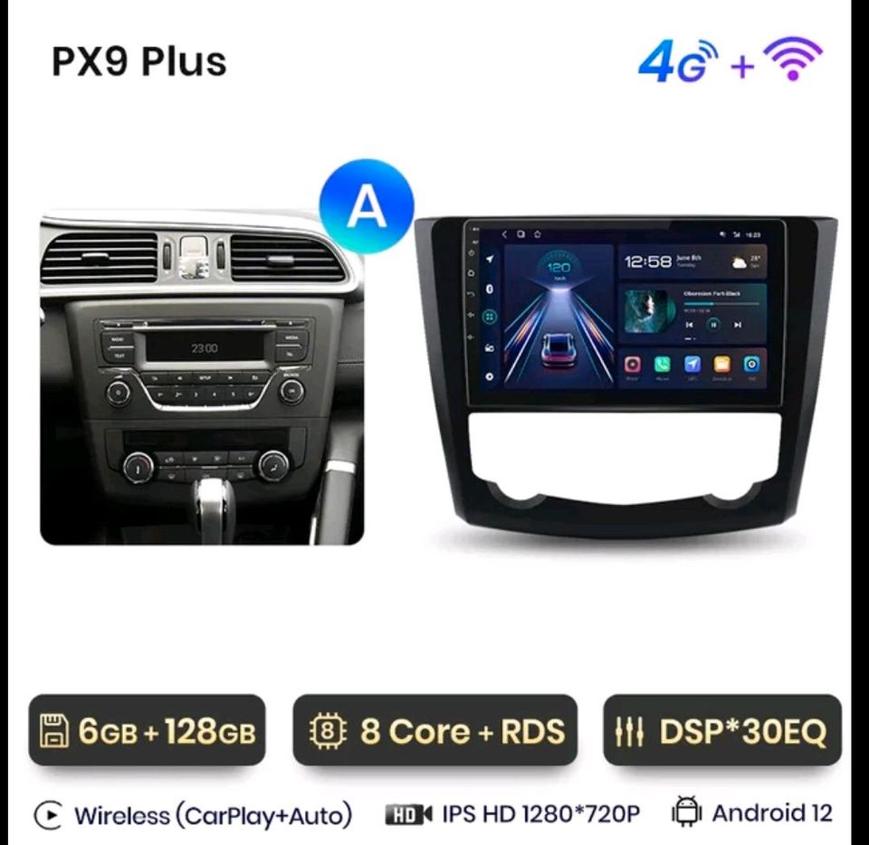 Android Autoradio für Renault Kadjar 2015-2019 Multimedia,GPS in Burghausen