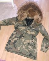 *DAMEN WINTERJACKE CAMOUFLAGE PARKA MIT KUNSTFELLKRAGEN   GR.M * Hessen - Rauschenberg Vorschau