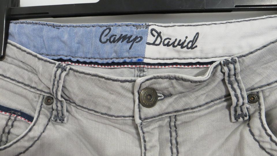 Camp David Herrenjeans Gr. W 34/L 30 Jeans Herren Straight Grau in Oberhausen
