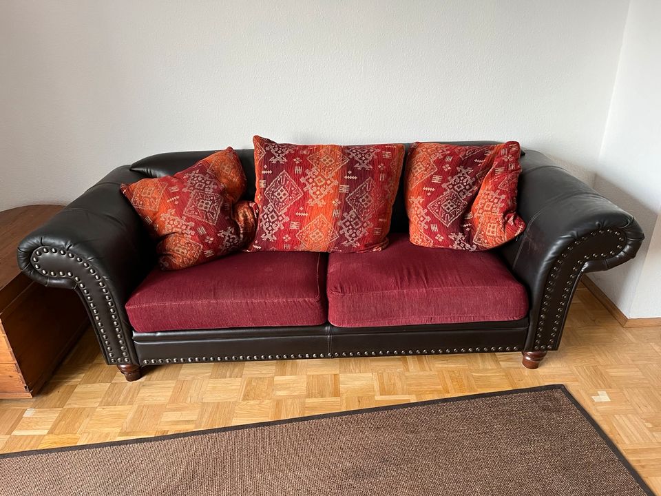 Big sofa Kolonial-Stil cord/kunstleder 2,5 sitzer in Köln