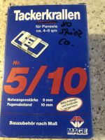 Tackerkrallen für Paneele Nr. 5/10 Nut 5 Fugenabstand 10mm Rheinland-Pfalz - Mandel Vorschau