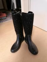 Damen Gummistiefel Gr.39 ZARA schwarz höhe Schaft Bayern - Augsburg Vorschau