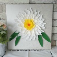 3D Leinwandbild Bild Wandbild Weiße Blume*HANDMADE* Hessen - Rüsselsheim Vorschau