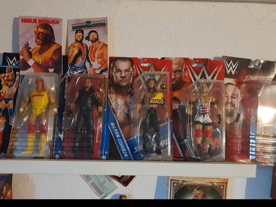 Wwf wwe wrestling figuren hasbro mattel in Gundelsheim