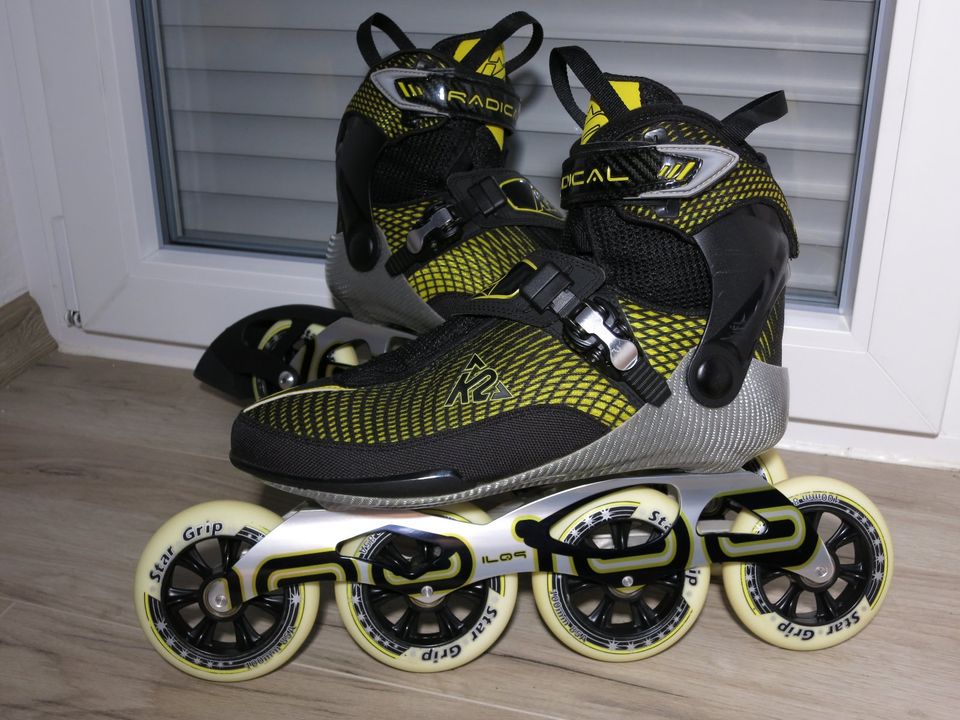 K2 Radical 100 Gr 45 Speedskate Inliner NP 350€ in Künzell