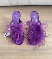 High heels lila Feder Gr. 36 Samt Zara Hessen - Sulzbach Vorschau