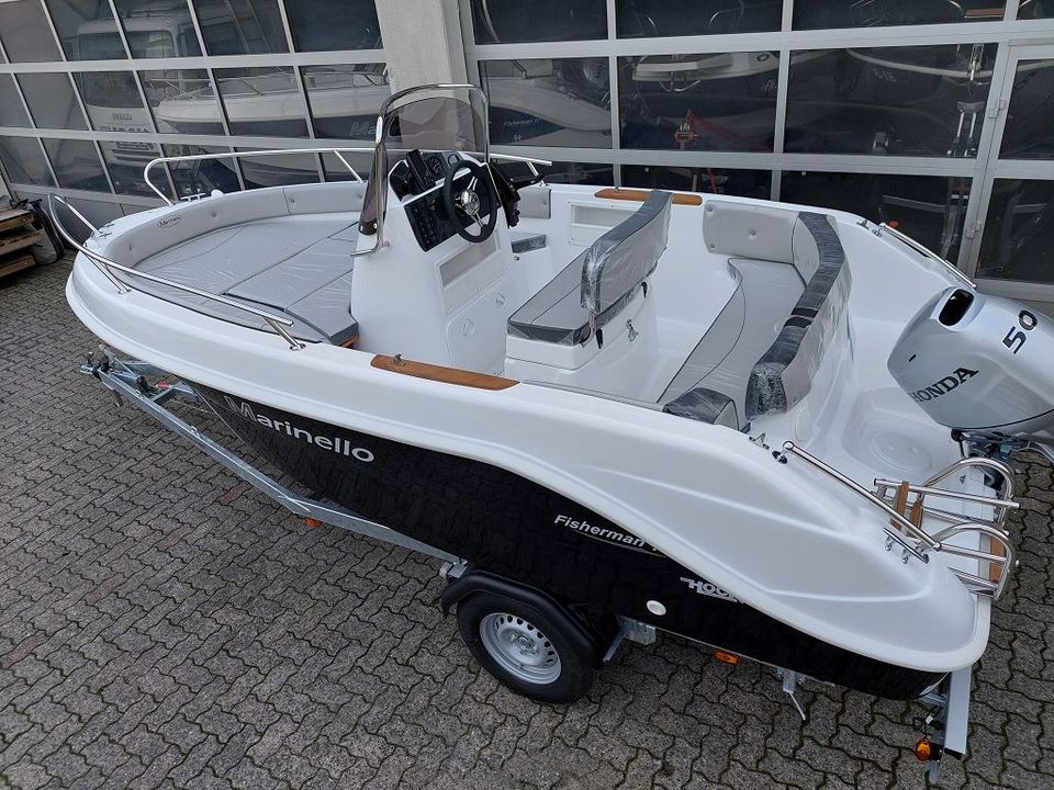 Sportboot Marinello Fisherman 16 +Honda 50 +Trailer 1300kg in Stadtprozelten