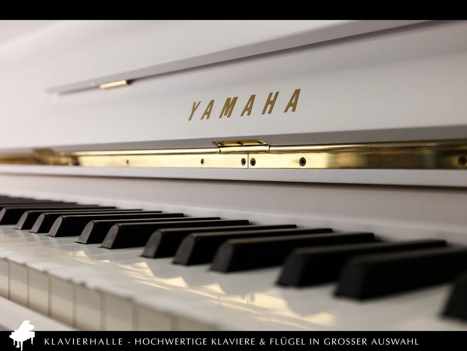 Sehr schönes Yamaha Klavier, 105cm, weiss satiniert ★ Top-Zustand in Altenberge