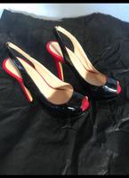 Pumps Lack schwarz/rot Gr.36 vorne offen Plateau Saarland - Völklingen Vorschau