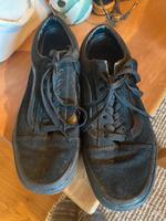 Vans oldschool all black Gr. 39 mit Echtleder Bayern - Niederviehbach Vorschau