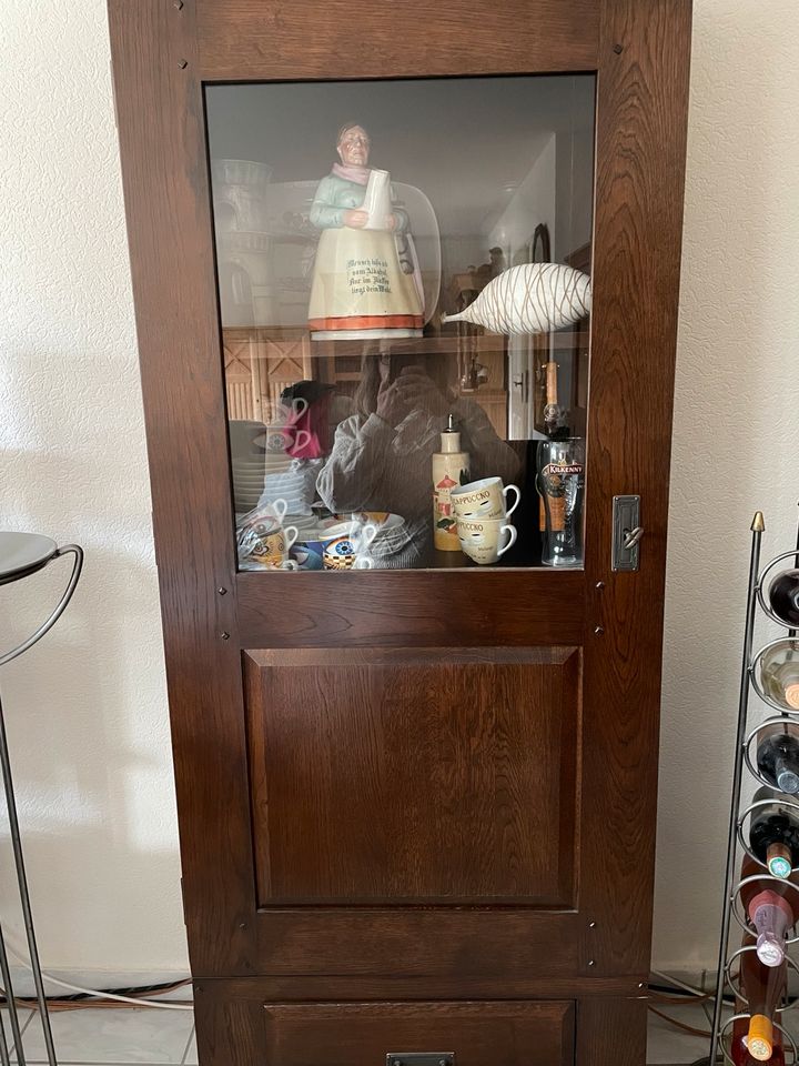 Wohnwand Schrank Wohnzimmer Tisch Vitrine  kolonial in Oberlangen