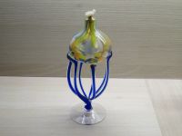 alte Öllampe Dochtlampe Murano Glas blau weiß gelb Vintage Bayern - Issigau Vorschau