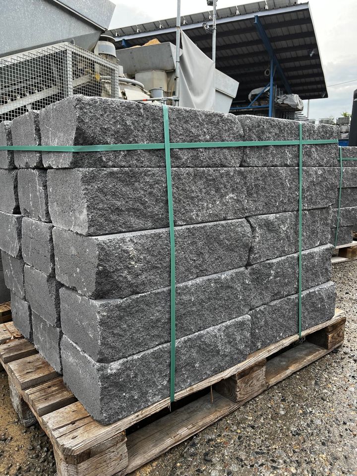 Kann Vermont Bruchsteinmauer 50x25x15cm anthrazit 2. Wahl Mauer in