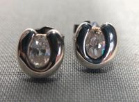 Ohrstecker Ohrringe 925er Silber Gold Zirkonia Vintage earrings Berlin - Neukölln Vorschau