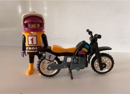 Playmobil Cross Motorrad mit Fahrer 3004 in Neuss