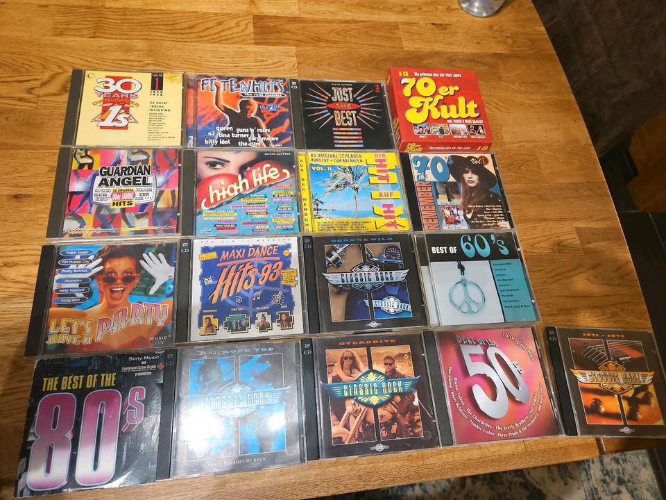 CDs Fetenhits, Partymusik, 70er 80er, 90er, classic Rock, in Rheine