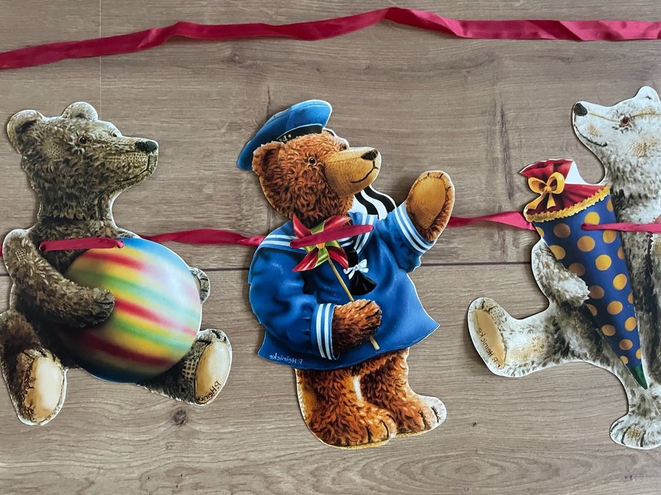 DIE SPIEGELBURG Teddy-Girlande Deko Kinder Geburtstag Weihnachten in Herne