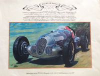 Oldtimer DAIMLER BENZ W125, Baujahr 1937, Poster, 41,5 x 33 cm Bayern - Haarbach Vorschau