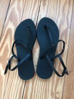 HAVAIANAS Sandalen schlicht schwarz Echtleder 37 Hamburg-Nord - Hamburg Winterhude Vorschau