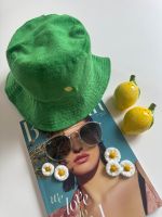 Bucket Hat / Fischerhut aus Frottee in grün mit Zitrone - Motiv Bielefeld - Dornberg Vorschau