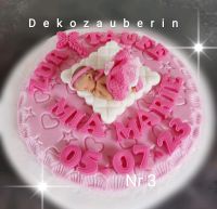 Babyparty Taufe Deko Mädchen Baby Tortenfigur Tortendeko Fondant Hessen - Waldsolms Vorschau