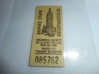 Original Eintrittskarte Empire State Building von 1971 Niedersachsen - Hambergen Vorschau