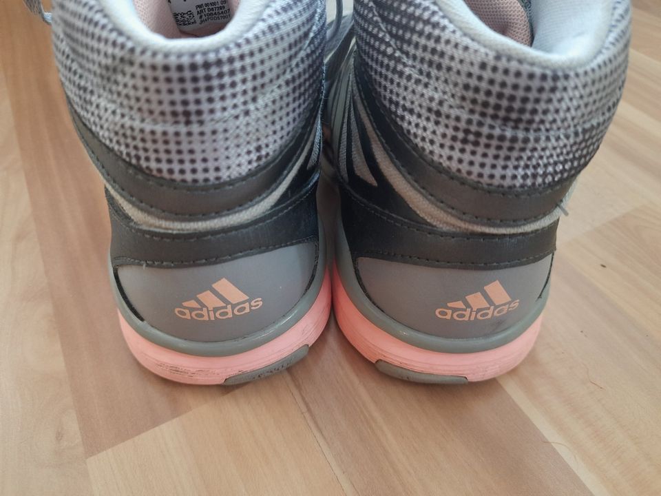 Adidas Dance mid Sneaker Sportschuh Turnschuh Boots 36 grau rosa in Waiblingen