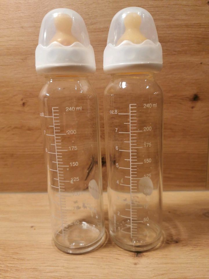 Hevea Flasche Glas baby set 240 ml in Uslar