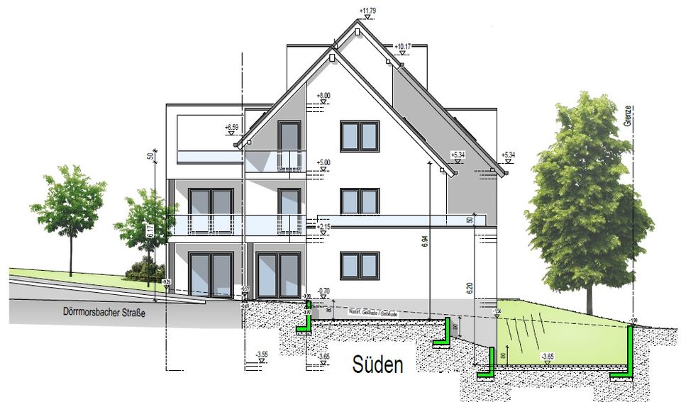 *Baugrundstück mit Baugenehmigung für ein Mehrfamilienhaus!* in Haibach Unterfr.