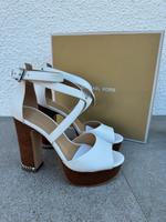 Michael Kors Sandaletten Audrey Plateu weiß braun Gr.7M Gr.37 Bayern - Ebermannstadt Vorschau