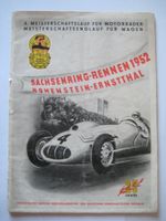 Rennprogramm Sachsenring-Rennen 1952 Thüringen - Auma Vorschau