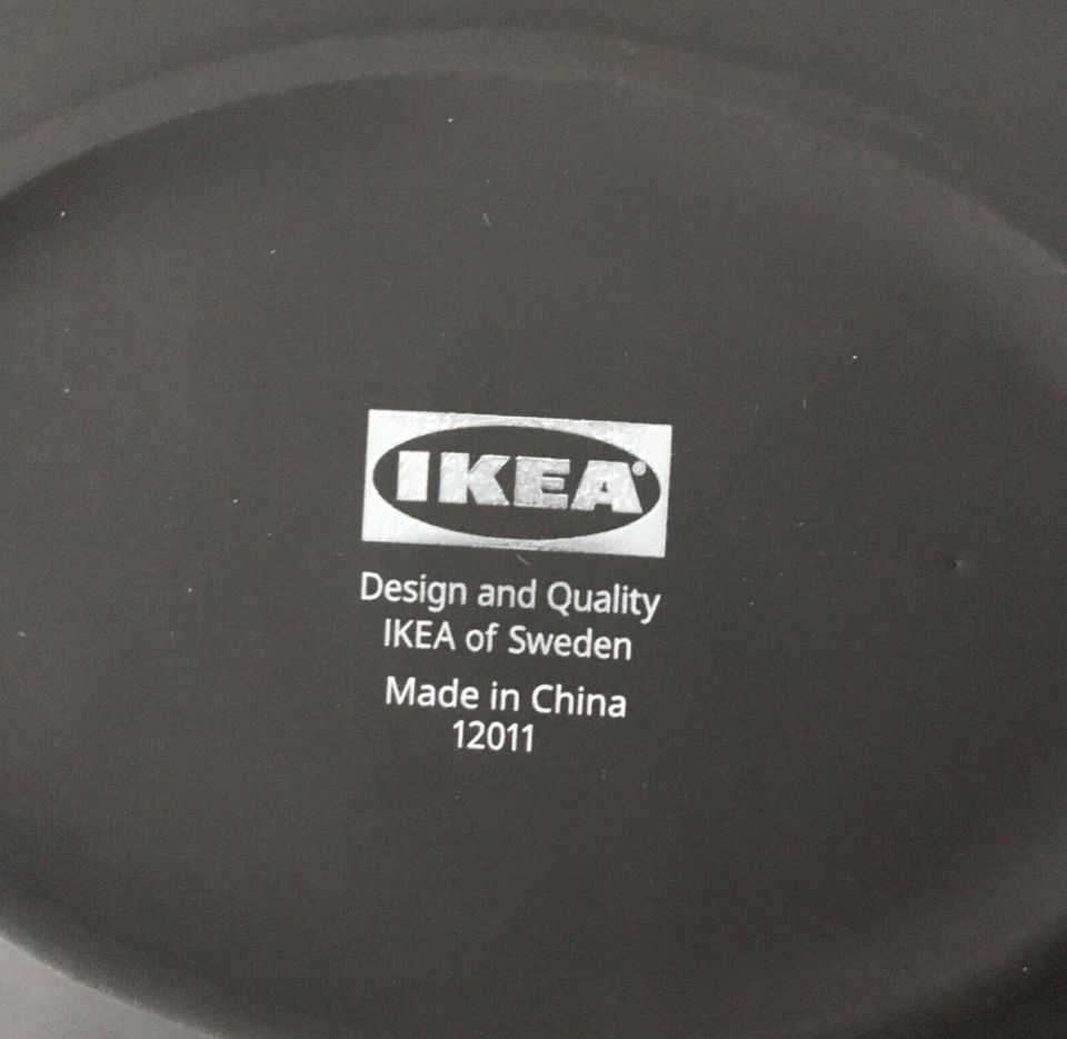 IKEA Seifenschale Schale oval schwarz&weiß Steinzeug Neu oh.Folie in Essen