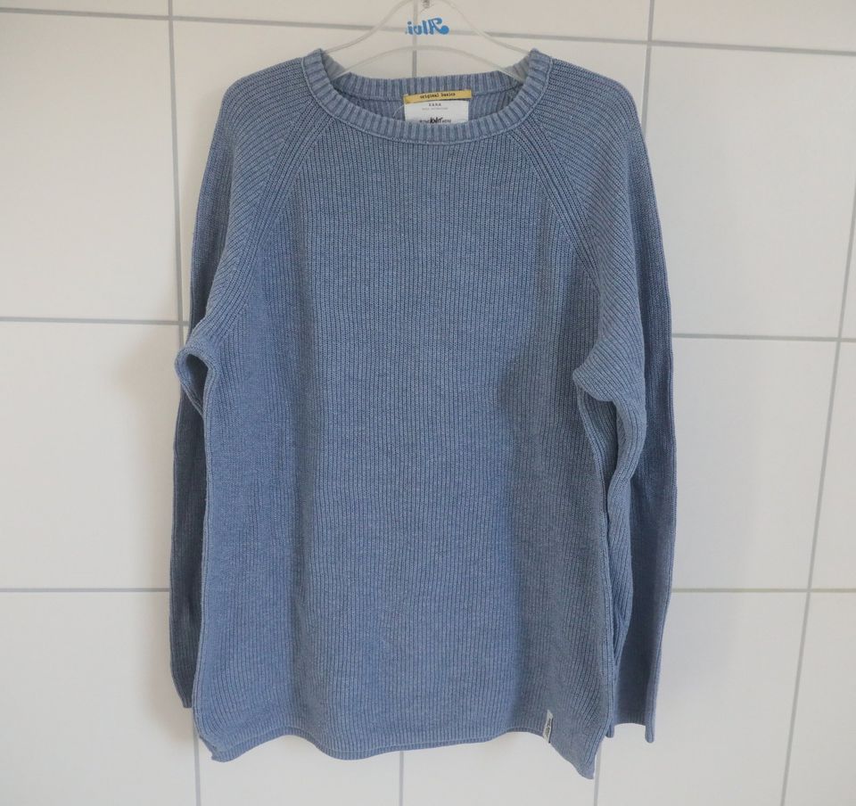 Zara Pullover Strick hellblau Gr. 140 146 Strickpullover wie neu in Potsdam