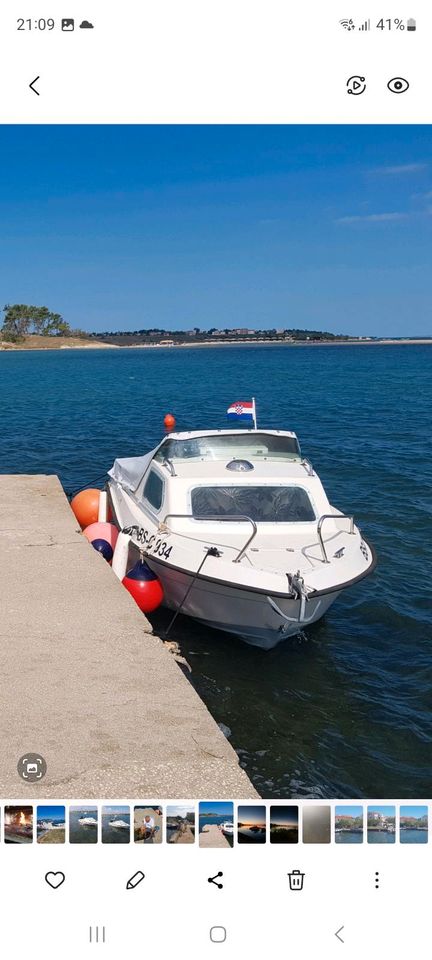 Kajut boot Ryds 435 mit 60 ps Evenrude. in Bad Gandersheim