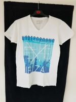 kurzarm Herren T-Shirt Größe S Weiß Blau Ibiza Underground House Baden-Württemberg - Karlsruhe Vorschau